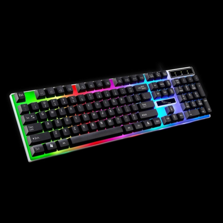 ZGB G21 104 tasti USB cablato meccanica sensazione retroilluminazione colorata tastiera per computer da ufficio tastiera da gioco ZGB G21 104 tasti USB cablato meccanica sensazione retroilluminazione colorata tastiera per computer da ufficio tastiera da gioco